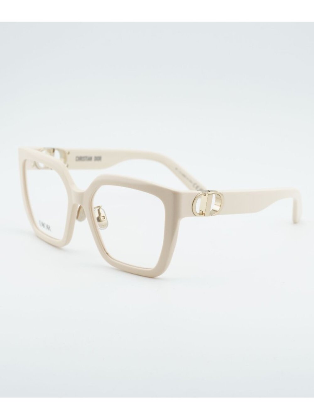 Dior 30MONTAIGNEO S1F 9500 Eyeglasses Ivory 55mm Square Frame
